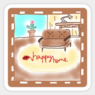 happy home Sticker